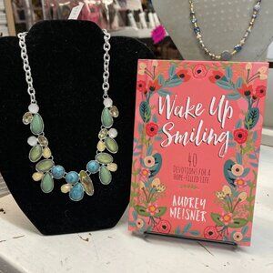 Kat & Bryn Green Jewels Multi Color Bead Bib Necklace